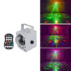 18W 60 Kinds of Pattern Crystal Magic Ball Laser Lights Household LED Colorful Starry Sky Projection Lights Voice-activated Stage Lights, Plug Type:US Plug(White)