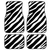 4 in 1 Zebra Stripe Universal Printing Auto Car Floor Mats Set, Style:HN1252