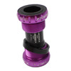 Meroca Mountain Bike Bottom Axle One Hollow Bb Bicycle Screw-In Bottom(Purple)