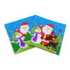 5 PCS Colorful Print Santa Claus Party Decoration Napkin Facial Tissue