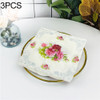 3 PCS Flowers Cluster Wedding Napkin Paper Cloth Face Towel Colorful Pinted Placemat