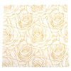 Colorful Printed Wedding Flower Banquet Napkins Placemats(Gold)