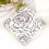 Colorful Printed Wedding Flower Banquet Napkins Placemats(Black)