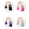 Terry Five-Finger Socks Cotton Thickened Warm and Non-Slip Yoga Socks Cross Strap Dance Socks, Size: One Size(Full Toe (Light Gray))