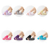 3 Pair Open-Toe Yoga Socks Indoor Sports Non-Slip Five-Finger Dance Socks, Size: One Size(Pure Color Light Yellow)