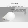 FUT017 6W Dual White LED Bulb 2.4GHZ RF Controllable Wifi Enabled CCT Adjustable Brightness Dimmable