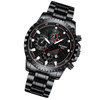 FNGEEN 5055 Men Waterproof Sports Fashion Stainless Steel Watch(Black Steel Black Surface)