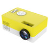 J15 1920 x 1080P HD Household Mini LED Projector with Tripod Mount Support AV / HDMI x 1 / USB x1 / TF x 1, Plug Type:AU Plug(Yellow White)