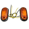 YWXLight 10-30V Oval Clearing Truck Trailer Side Marker Light (Orange)