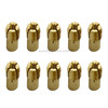 10 PCS Three-claw Copper Clamp Nut for Electric Mill Fittings?Bore diameter: 2.0mm