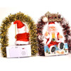 Christmas Decorations Colorful Glowing Garland Musical Santa Doll(Red )