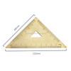 4 PCS Brass Retro Drawing Ruler Measuring Tools, Model: 0-10cm Isosceles Triangle Ruler