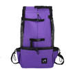 Ventilated And Breathable Washable Pet Portable Backpack, Size: XL(Taro Purple)