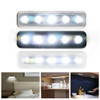5 LEDs High Lighting Long Touch Light LED Night Light Pat Lamp(White)