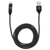 Multifunction 1m 3A 8 Pin Male & 8 Pin Female to USB Nylon Braided Data Sync Charging Audio Cable(Black)