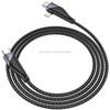 hoco U95 2 in 1 20W 3A PD USB-C / Type-C to USB-C / Type-C + 8 Pin Freeway Charging Data Cable, Cable Length: 1.2m