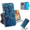 Apricot Flower Pattern Coloured Drawing Horizontal Flip Leather Case for Huawei Y9 (2019) / Enjoy 9 Plus, with Holder & Card Slots & Wallet