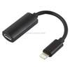 2 in 1 8 Pin Male to Dual 8 Pin Female Charging and Listening to Music Audio Earphone Adapter for iPhone 12 (Black)