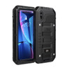 Waterproof Dustproof Shockproof Zinc Alloy + Silicone Case for iPhone XR (Black)