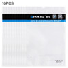 10 PCS PULUZ 25.8cm x 18cm Hang Hole Clear Front White Pearl Jewelry Zip Lock Packaging Bag (Size: L)