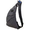 Fashion Wear-resistant Multifunctional Pockets Single Shoulder Bag Chest Front Bag for Man(Grey)