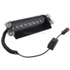 8W 800LM 8-LED Red + Blue Light 3-Modes Adjustable Angle Car Strobe Flash Dash Emergency Light Warning Lamp with Suckers, DC 12V