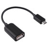 High Quality USB 2.0 AF to Micro USB 5 Pin Male Adapter Cable with OTG Function, For Galaxy S IV / i9500 / S III / i9300 /Note II / N7100 / i9220 / i9100 / i9082 / Nokia / LG / BlackBerry / HTC One X /Amazon Kindle / Sony Xperia etc, Length: 15cm(Bla
