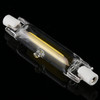 R7S 110V 3W 78mm COB LED Bulb Glass Tube Replacement Halogen Lamp Spot Light(4000K Natural White Light)