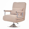 X1 Multifunctional Single Lunch Break Folding Rotating Lifting Flannel Recliner Sofa Bed (Khaki)