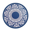 Round Lotus Car Mat (Colour: Blue)