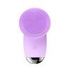 ADOO YQ-008 Silicone Facial Cleansing Apparatus Micro-Vibration Magnetic Absorption Sonic Cleansing Facial Massage Apparatus(Purple)