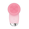 ADOO YQ-008 Silicone Facial Cleansing Apparatus Micro-Vibration Magnetic Absorption Sonic Cleansing Facial Massage Apparatus(Pink)