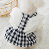 Wings Plaid Skirt Pet Clothes Dog ??Cat Skirt, Size: XL(Black)