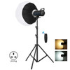 PULUZ 150W 3200K-5600K Studio Video Light + 2.8m Light Holder + 65cm Foldable Lantern Softbox Photography Kit(UK Plug)
