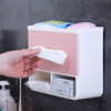 Bathroom No Punching Napkin Holder Tray(Pink)