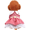 Dog Clothes Cat Small Dog Pet Flower Skirt, Size: XL(Ladybird Red Grid)