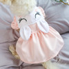 Pet Dog Clothes Spring And Summer Rabbit Ears Princess Skirt Cat Clothing, Size: L(Pink)