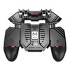 AK77 Plug-in Edition Six-finger Linkage Multi-function Mobile Phone Gamepad with Bracket, Suitable for 4.7-6.5 inch Mobile Phones