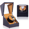 Automatic Watch Shaker Electric Rotating Winding Watch Gift Box, US Plug(Carbon Fiber Camel Ripple)