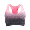 High Stretch Breathable Fitness Women Padded Sports Bra, Size:S(Pink)