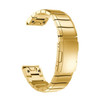 Quick Dismantling Steel Wrist Strap Watchband for Garmin Fenix 5X 26mm(Gold)