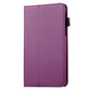 For Galaxy Tab A 7.0 / T280 Litchi Texture Magnetic Horizontal Flip Leather Case with Holder(Purple)