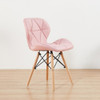 Modern Simple Home Stool Back Makeup Desk Chair Butterfly Dining Chair(Pink)