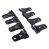 8 PCS Automotive ABS Side Door Hinge Protector Cover Trim for Jeep Wrangler JL 4 Door 2018-2019(Black)