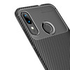 For Moto E6 Plus Beetle Series Carbon Fiber Texture Shockproof TPU Case(Black)