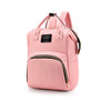 Mummy Bag Large Capacity Multifunctional Backpack Waterproof Baby Bottle Diaper Bag(Pink)