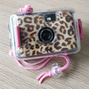 SUC4 Leopard Print Retro Film Camera Mini Point-and-shoot Camera for Children 5m Waterproof