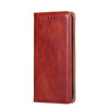 For Huawei P30 PU + TPU Gloss Oil Solid Color Magnetic Horizontal Flip Leather Case with Holder & Card Slot & Wallet(Brown)