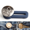 15 PCS 17mm Nail-Free Detachable Button Jeans Retractable Button Universal Extension Button(Style 12)