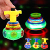 3 PCS Colorful UFO Luminous Music Top Gyros Toy, Random Color Delivery